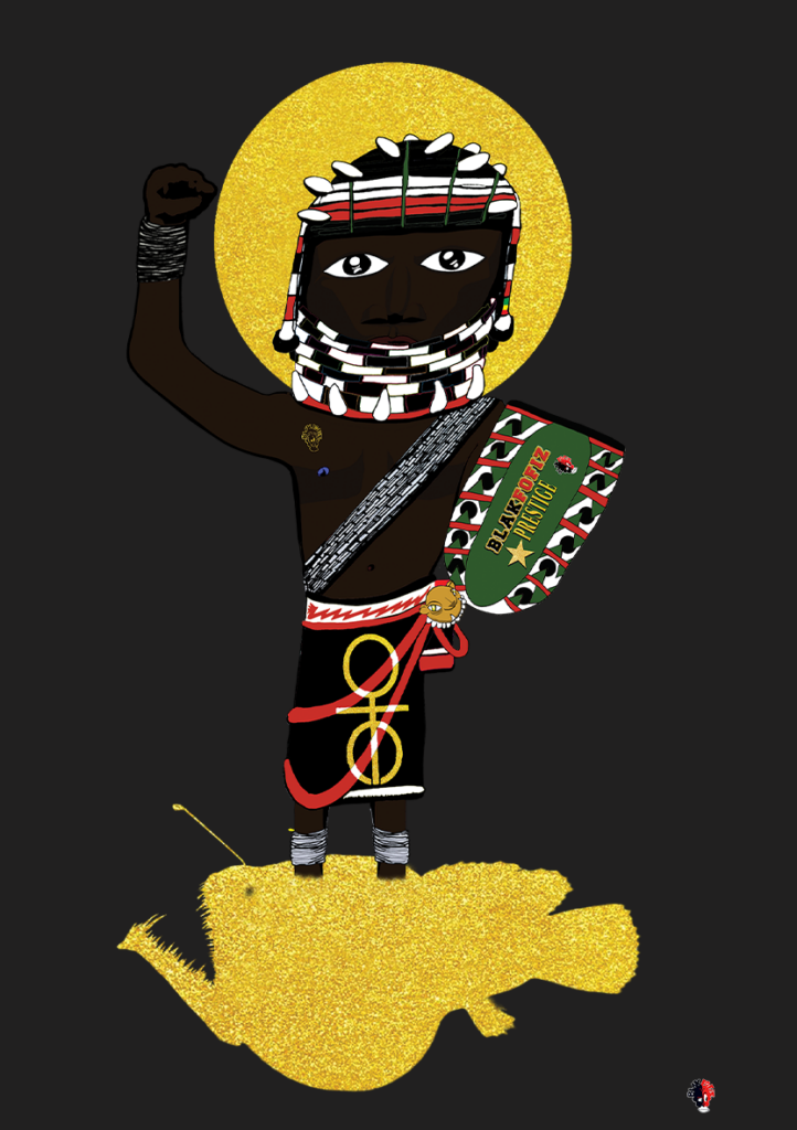 Ìdán-Fofiz & Abyss Guerrier Totémique Univers ÀṢẸKEMET © Blakfofiz, 2026