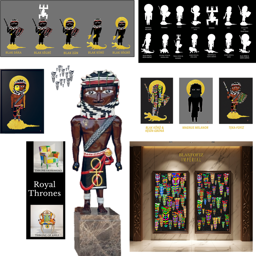 L'Univers de la collections Blakfofiz ASEKEMIT ARTISTE AFROFUTURISME