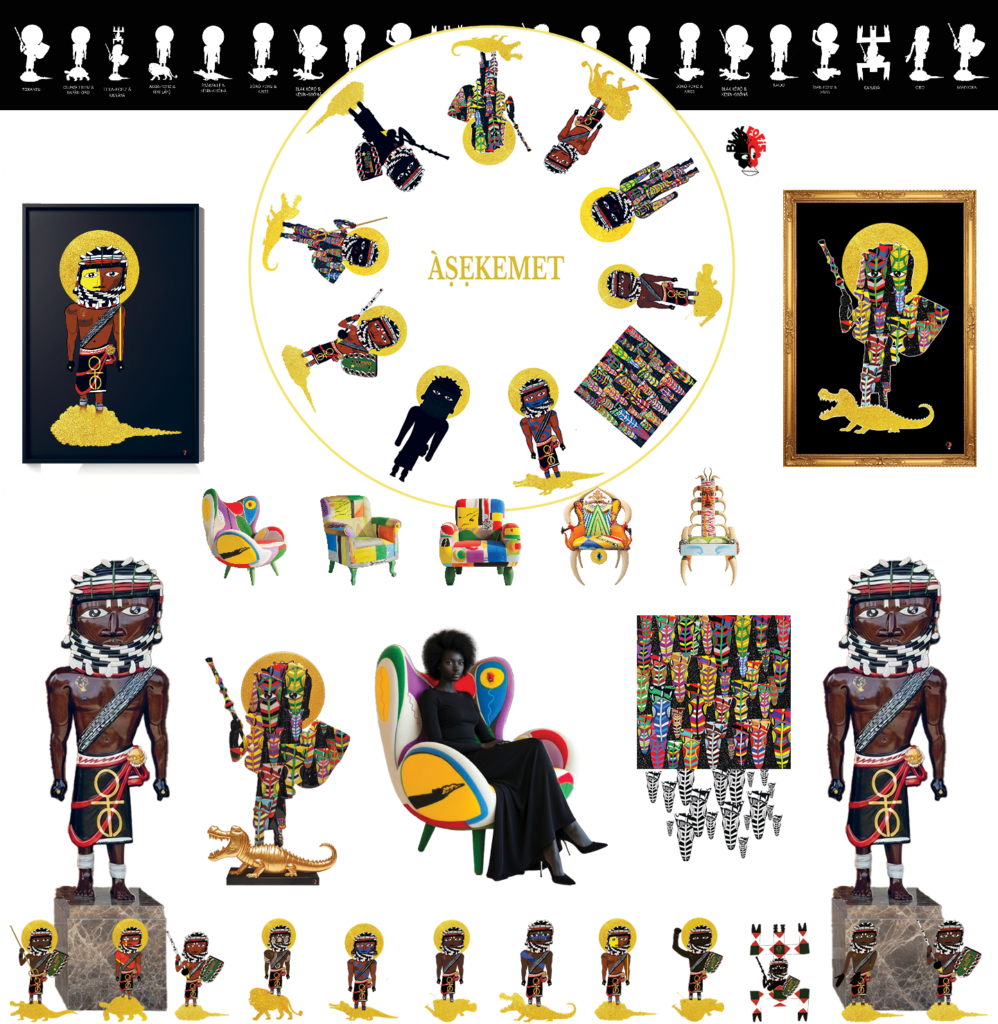 L'Univers du CERCLE ASEKEMIT ARTISTE AFROFUTURISME BLAKFOFIZ