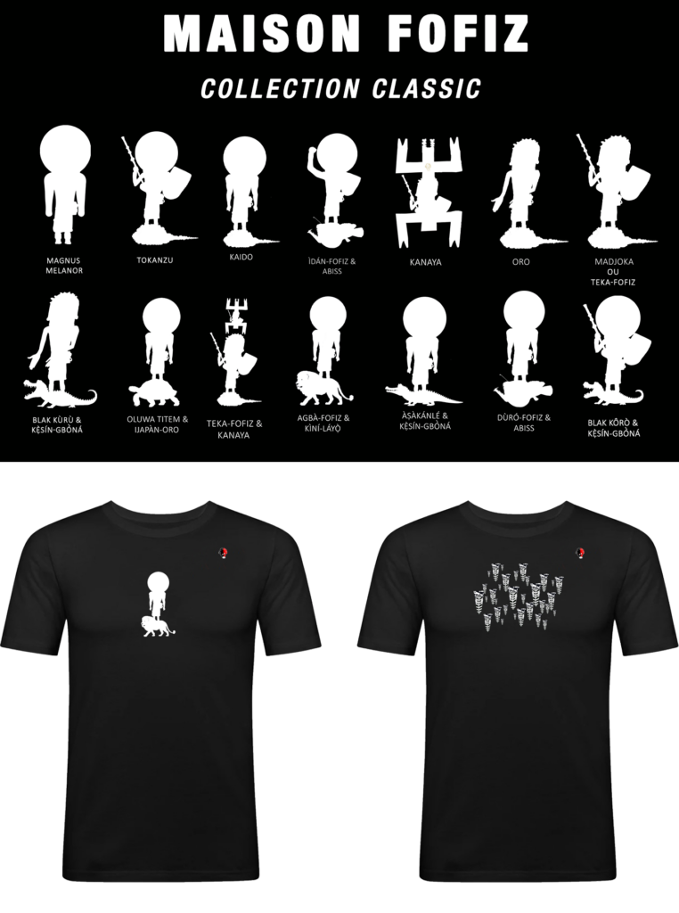 T shirt de la collection Blakfofiz Classic la lignée des guerriers