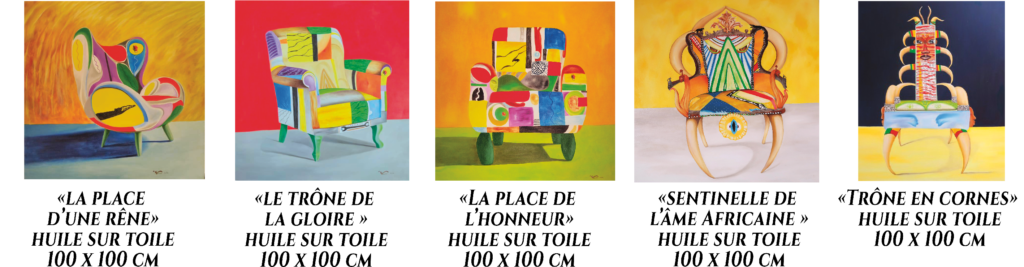 Les 5 fauteuils trônes Peinture à Sobo Badè © Blakfofiz, 2026