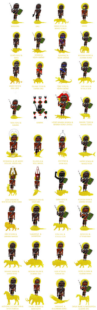 MAISON FOFIZ. GUERRIERS TOTÉMIQUE. ÀṢẸKEMET